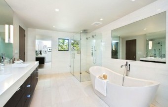 California Shower Bathroom Remodel